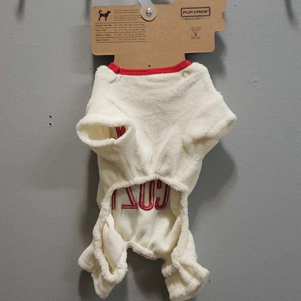 Pup Crew Large Winter Plush Cozy Dog Apparel